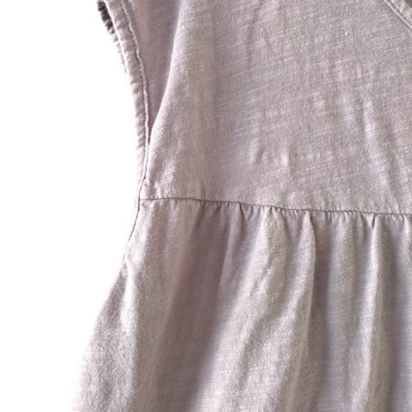 VELVET BY GRAHAM & SPENCER / LAVENDER SLUB KNIT PEPLUM TOP / LARGE - Picture 6 of 10